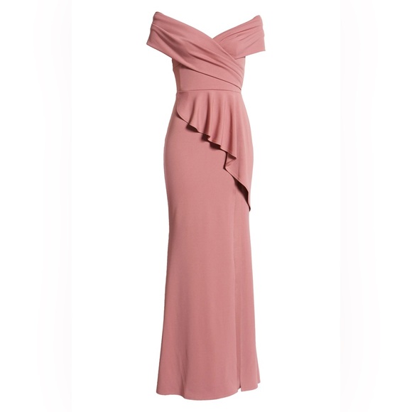 Katie May Hit The Mark Gown in Mulberry - Picture 6 of 7